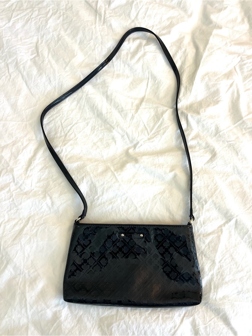 Kate Spade Beale Street Toni Black Patent Leather Crossbody Bag